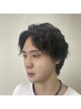 アッシュ 二子玉川店(Ash) ツイストスパイラルパーマツーブロックメンズマッシュメンズヘア