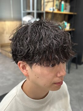 ビカムメンズヘアー 栄店(become men's hair) 波巻きツイスパ/縦落ちパーマ/メンズヘア/名古屋/栄/眉毛