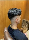 銀座　理容室　スキンフェード　バーバースタイル