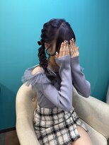 ツイン編みおろし