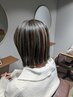 《オトナ女性に》ポイントハイライト＋plexカラー＋カット