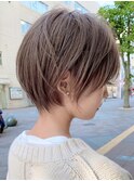 新宿 大人可愛い 20代30代40代 丸みショート 切りっぱなしボブ