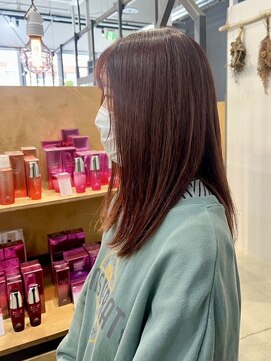 リンダ(LINDA) カラー/ブリーチなしカラー/赤みカラー/赤髪[札幌美容室LINDA]