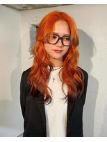 コードプラスリム(CODE+LIM)&nbsp;オレンジ　ブラウン裾カラー