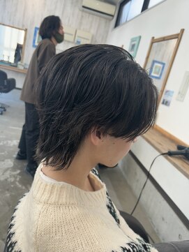 マンタップヘアー(Man Tap Hair) ウルフ × ニュアンスパーマ