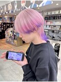 原神シトラリホワイトピンクエンドカラーピンクパープル