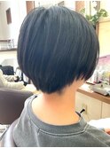 黒髪ショート マッシュショート