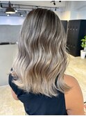 ash beige balayage