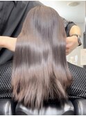 セミロング 地毛風ストレート 縮毛矯正 髪質改善 赤坂見附