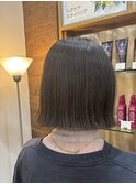 タッセルボブ×ダークグレージュ