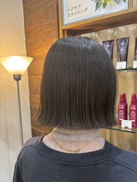 プランタンアヴェダ(printemps AVEDA) タッセルボブ×ダークグレージュ