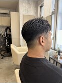 ツーブロックショート