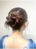 結婚式参列に♪/お呼ばれヘア/おとなっぽヘア/ゆるふあ/カチモリ