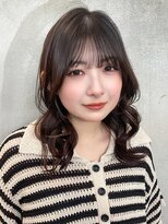 アルバム 新宿(ALBUM SHINJUKU) 韓国ヘアくびれヘアくびれミディおくれ毛グレージュ_F0624