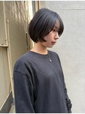髪質改善カット乾かすだけでまとまる顔周りレイヤーショートボブ
