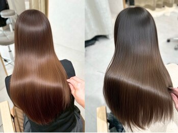 スラッシュアイボリー 姫路駅西店(SLASHivory)の写真/【92%が天然由来◎】繰り返し染めても低ダメージカラーを厳選♪髪と頭皮に負担をかけず綺麗に染まる!