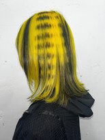 クク(QUQU)&nbsp;イエロー　ネオン　ポイントカラー