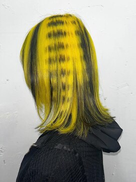 クク(QUQU) イエロー ネオン ポイントカラー