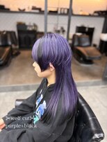 デフ(Def)&nbsp;ウルフカットと紫カラー！
