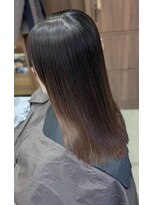 ヘアメイクアモーレ 光の森店(Hair Make Amore) 髪質改善×縮毛矯正(ブロー、アイロン無しでこの状態)