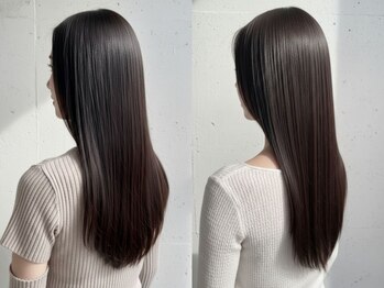 スタートウキョウ 渋谷(STAR TOKYO)の写真/コラーゲン配合の縮毛矯正＆＜酸性ストレート＞も取り扱い◎地毛のように自然な理想のストレートに♪