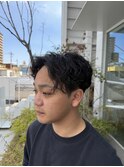 シャドウパーマ/センターパート