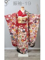 きものサロン すずめ屋 レンタル番号 振袖-19 八重桜