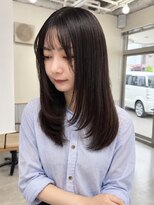 ルトワフクロマチ(Lutowa Fukuromachi) ダークパープル/ナチュラルショート/ミルクブラウン/夏/広島袋町