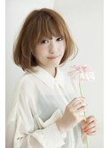 [air-FUKUOKA]　厚めバングフェミニンボブ