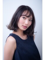 アロン(alon) リラクシーボブ/マロンベージュ/Aラインボブ/かきあげ/大崎