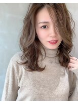 カームリーヘアー(calmLY HAIR) 前髪/アンブレラカラー/こなれミディ/イメチェン/ウェーブパーマ