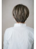 外国人風ハイライトカラー小顔マッシュヘアY戸頭10代20代30代