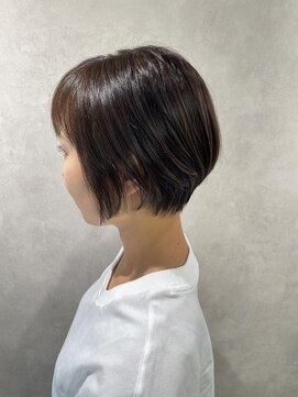 ミューバイケンジ(miu by KENJE) miu&伊藤夏海 アッシュカラー◎ショートヘア