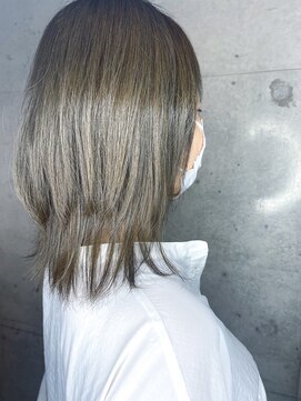ヘアサロンエム 川越(HAIR SALON M) 【今村てるみ】グレージュシースルーウルフカット