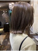 秋色外ハネスタイル