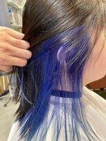 リベア トウキョウ 東大島店(Rever Tokyo)&nbsp;ブルー/インナーカラー/ストレート/モード[東大島/東大島駅]