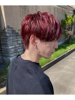 美容室 アクイール グラッセ(Accueillir grace)&nbsp;メンズヘアカラー/レッド