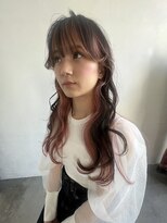 エマ(emma)&nbsp;ピンクベージュのインナーカラー！