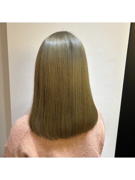 サロンドミルク 溝の口店(salon de MiLK) ワンブリーチで出来るミルクティーベージュ