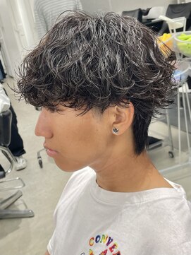 フィフス 名駅(fifth) 波巻きスパイラルパーマツイストパーマウルフメンズパーマ