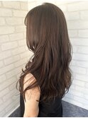 柔らかいグレージュ/髪質改善/ブリーチ無し/熊本美容室