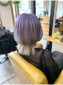 アンブレラカラー　くらげヘアー　ホワイト×ラベンダー