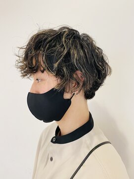 ざっくりゆるいメンズパーマ