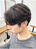 立川フェザーパーマシャドウパーマ緩めセンターパートウルフ緩め