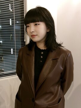 ジュール(JOULE'S) 重ためワイドバング×くせ毛風パーマ