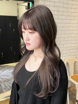 アルバム 池袋(ALBUM) ロング顔周りレイヤー韓国ヘアくびれヘア美髪_ba507581