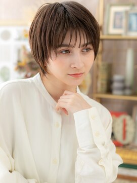 カバーヘアアンドスパ ブリス 浦和(COVER HAIR&SPA bliss) 大人刈り上げマッシュショートウルフ暗髪h3浦和20代30代40代