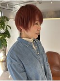 【marfe】ピンクカラー_暖色カラー_マッシュボブ