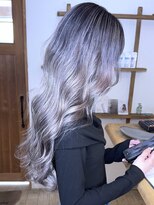 ブレイズヘアー(BLAZEhair) 【透明感スタイル】ホワイトシャドールーツ×ブリーチ2回