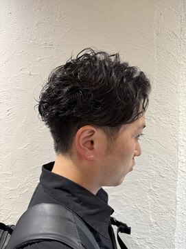 サル(saru) #メンズショート × #メンズパーマ